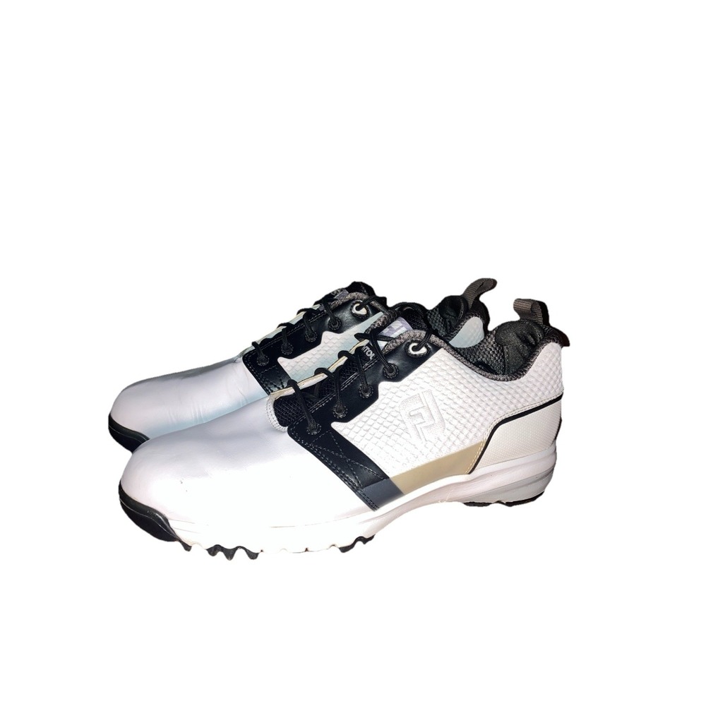 Men's Footjoy Contour  White Golf Shoes Men's‎ 8.5W Leather Golf Cleats